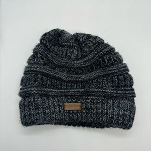 Brook + Bay Heathered Black Knit Beanie